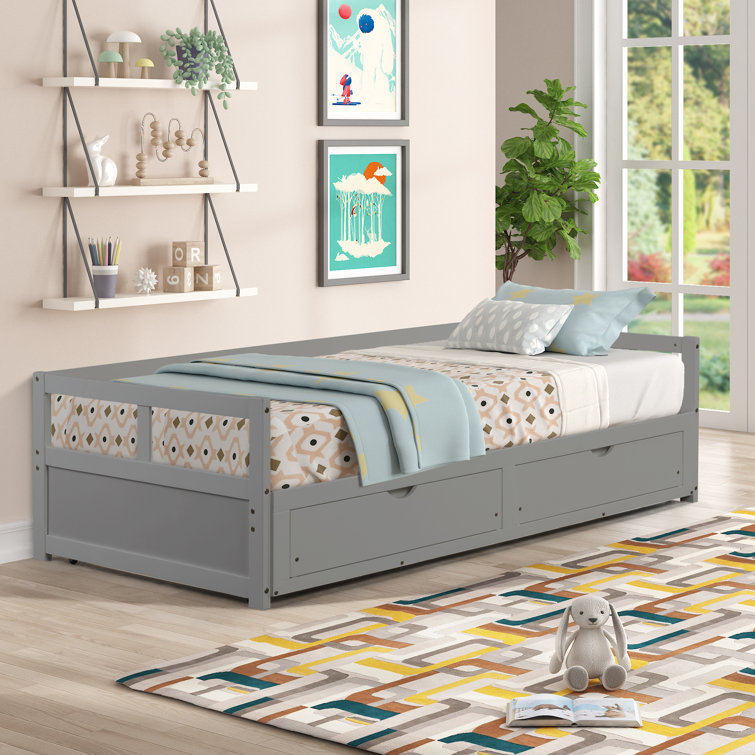 Latitude Run® Solid Wood Storage Bed Wayfair